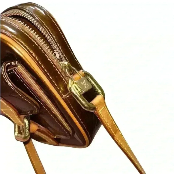 Louis Vuitton Authentic Vernis Christie PM Bronze Patent Leather Crossbody Bag - Picture 10 of 15